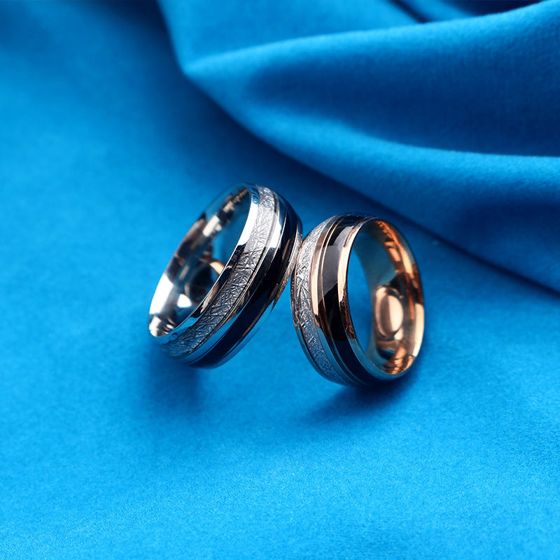 Zweifarbiger Ring aus Edelstahl
