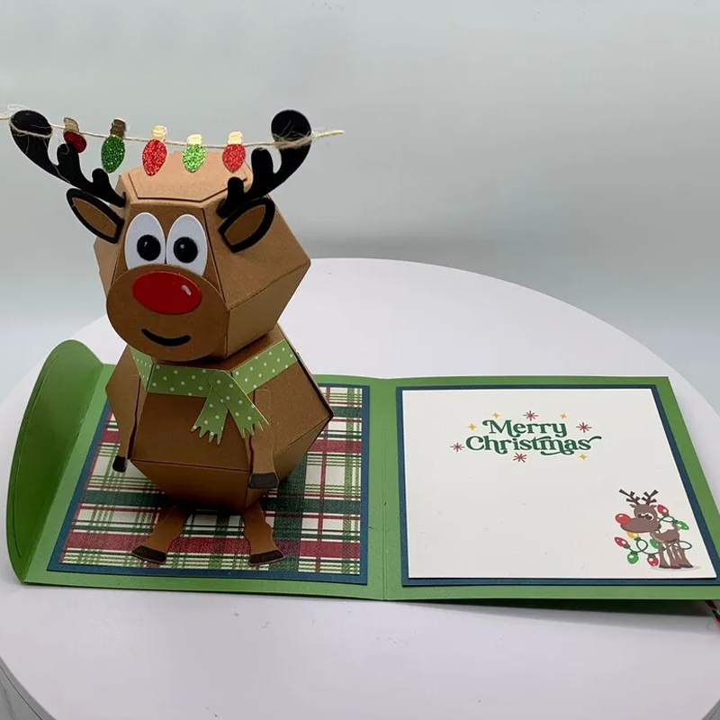 3D-Pop-Up-Weihnachtskarte