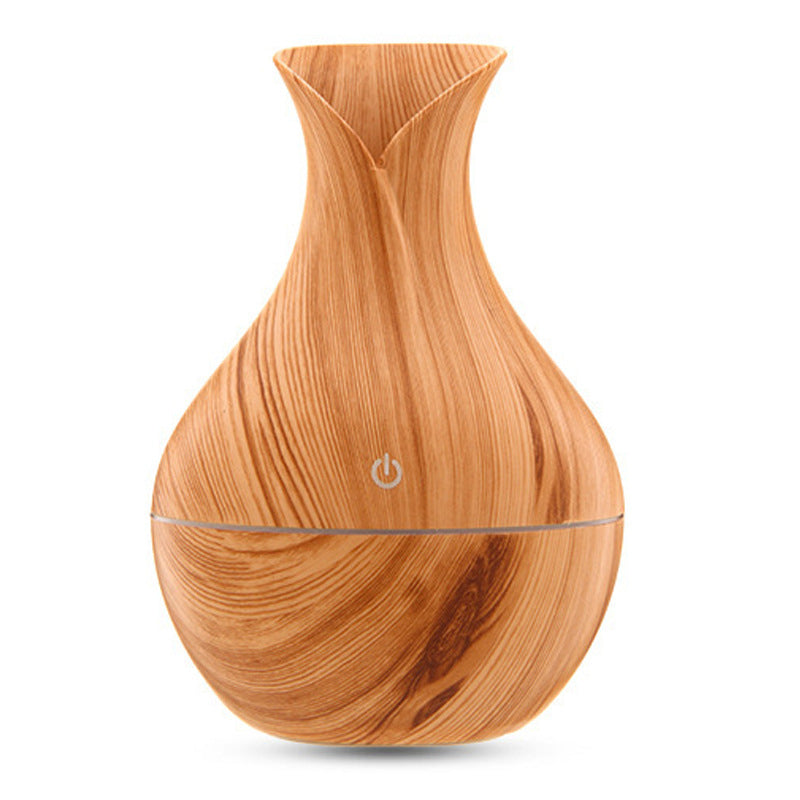 Luftbefeuchter in Vasen mit Holzmaserung für den Haushalt