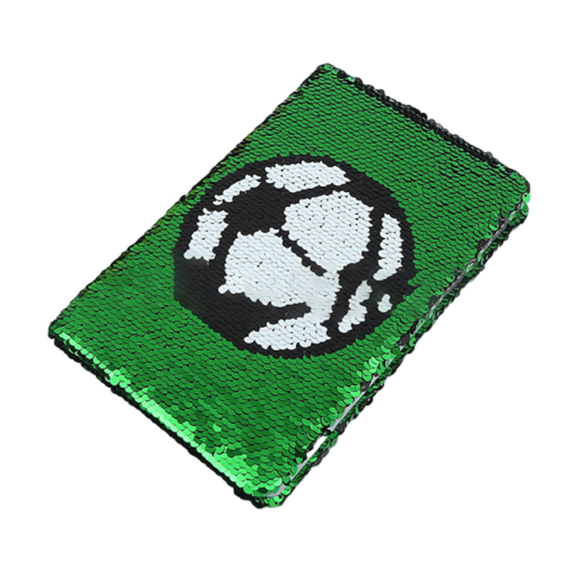 Fußball-Pailletten-Tagebuch, Notizbuch