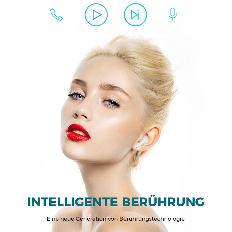 Intelligentes Kabelloses Bluetooth-Kopfhörer mit Digitalanzeige