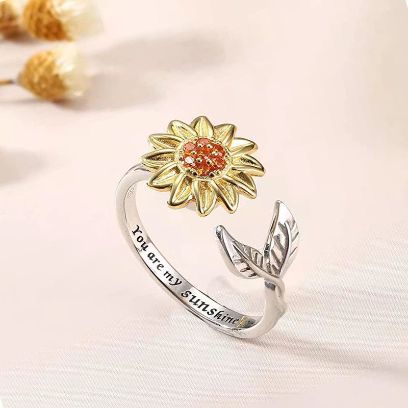 Rotierender Sonnenblume-Ring