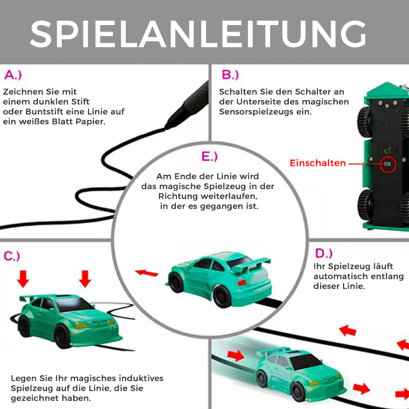 Magisches Induktionsauto-Spielzeug