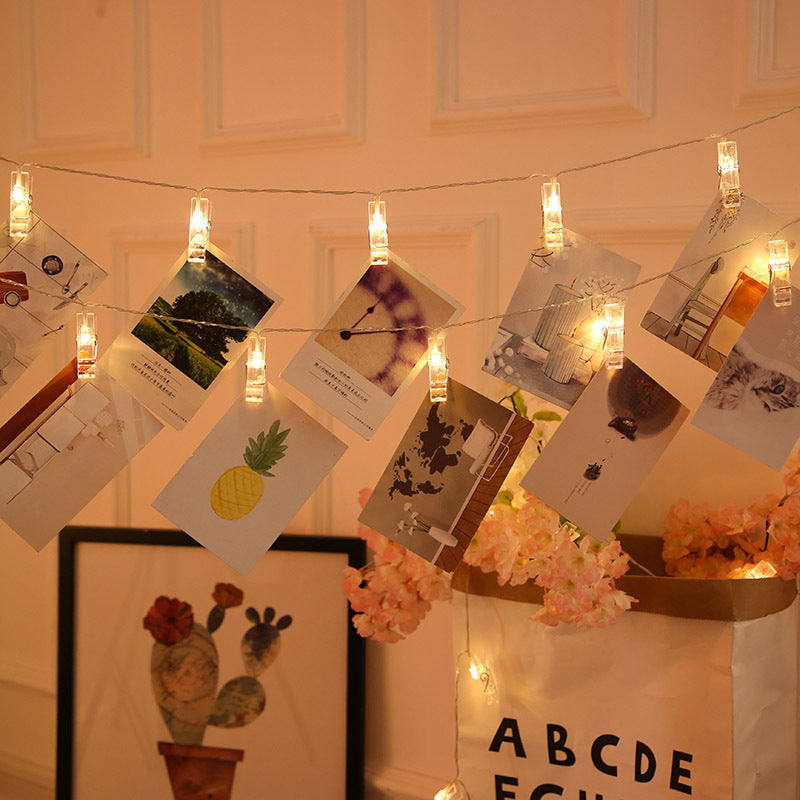 LED-Lichterkette mit Clip