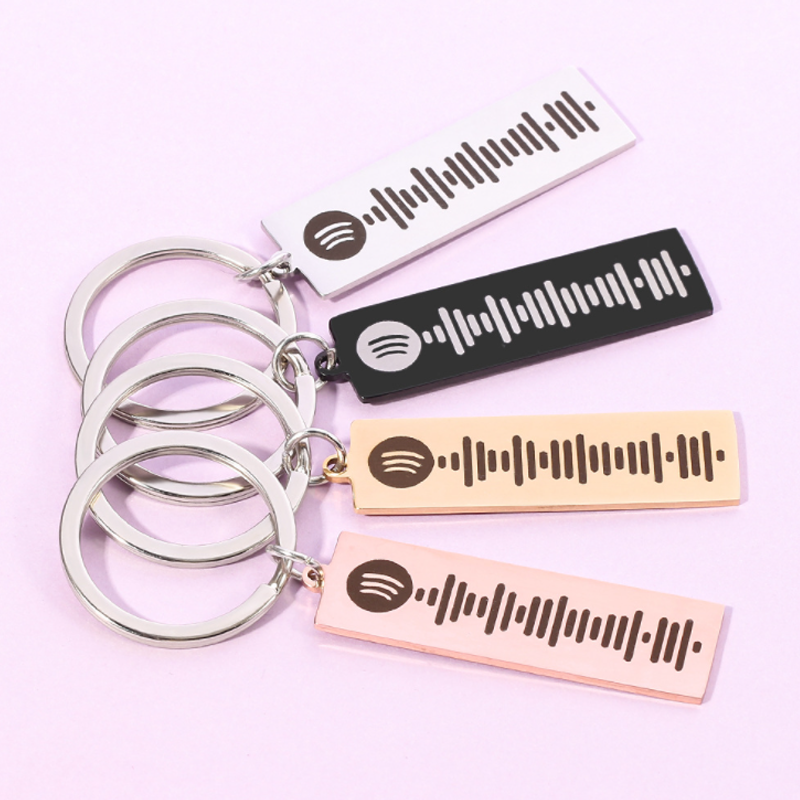 Personalisierte Musik Schlüsselanhänger