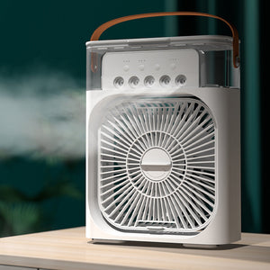 Tragbarer Klimaanlagenventilator + Luftbefeuchter
