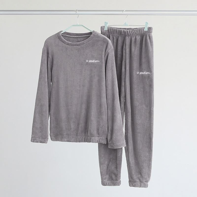 Korallenfleece Pyjama Set Für Damen