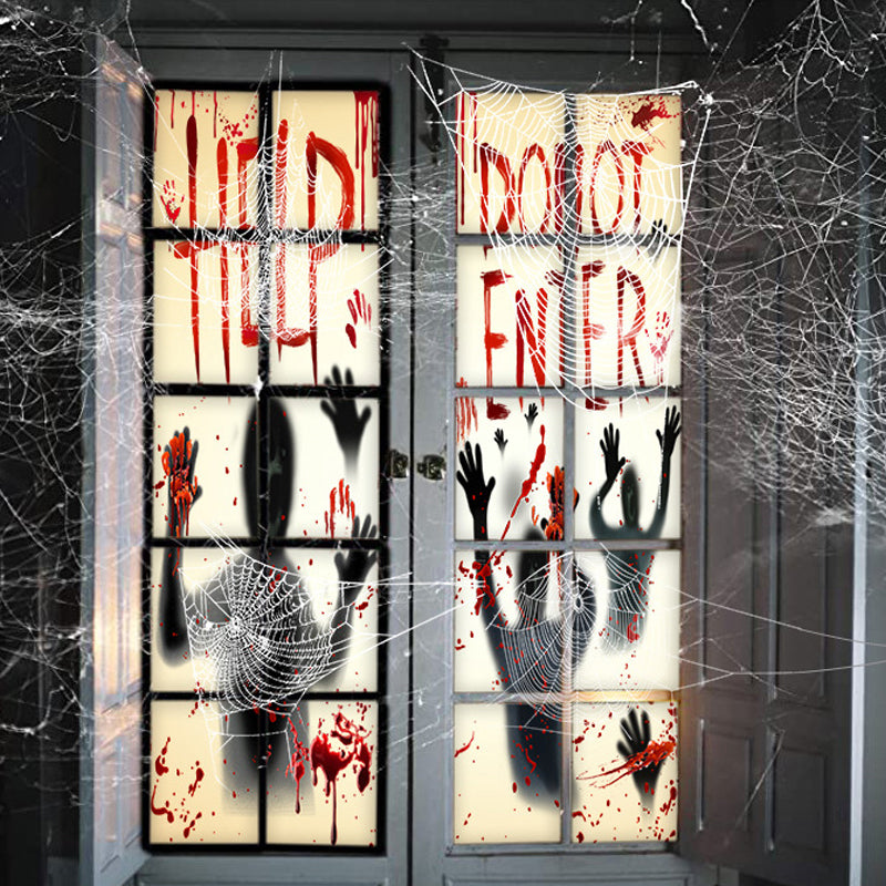 Blutiger Halloween Fensteraufkleber
