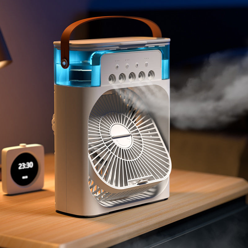 Tragbarer Klimaanlagenventilator + Luftbefeuchter