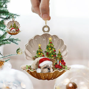 Weihnachtsdekoration Muschelanhänger aus Acryl
