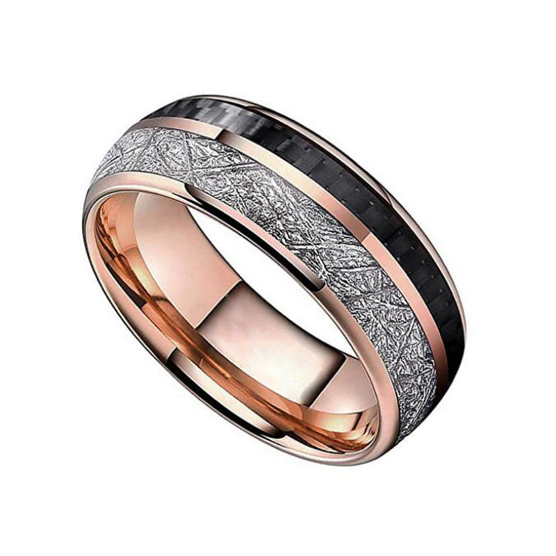 Zweifarbiger Ring aus Edelstahl