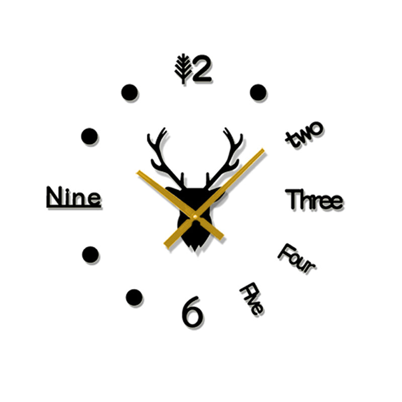 Hirschkopf Wanduhr