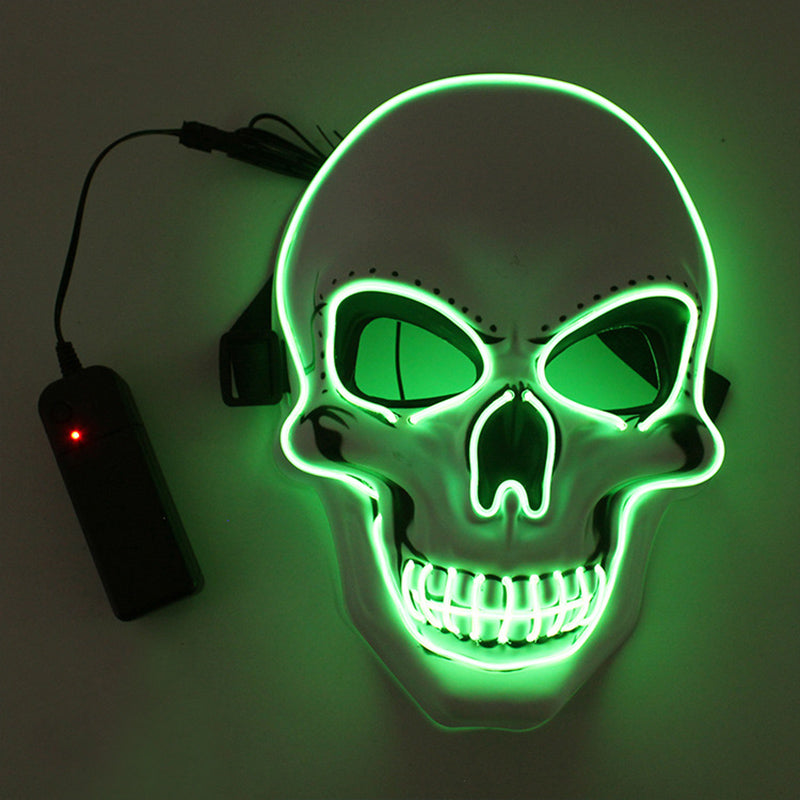 LED leuchtende Totenkopfmaske