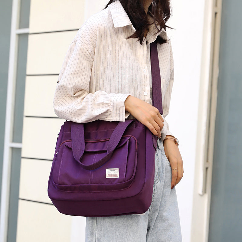 Schlichte lässige Handtasche aus Nylon