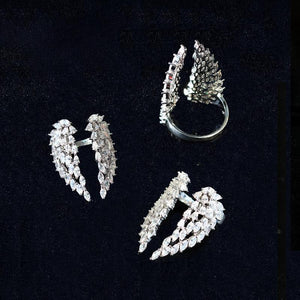 Elegante Engelsflügel Ringe für Damen