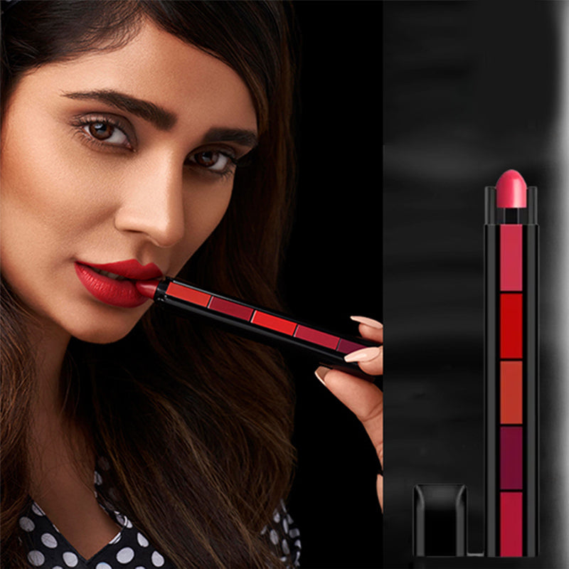 Matter 5-Farben-Lippenstift