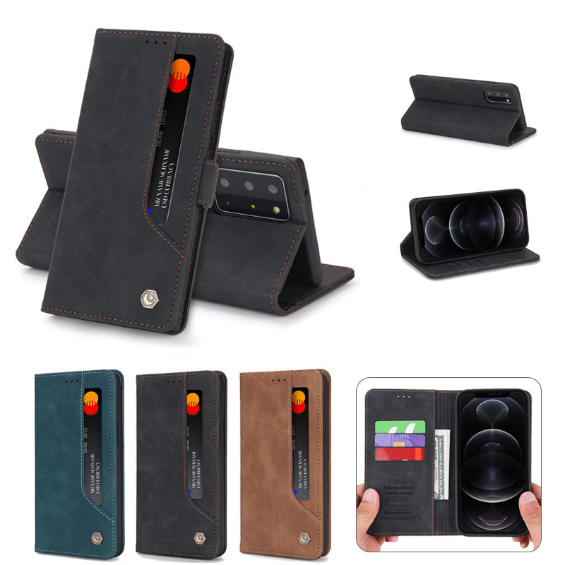 3-in-1 Handyhülle aus Leder für IPhone