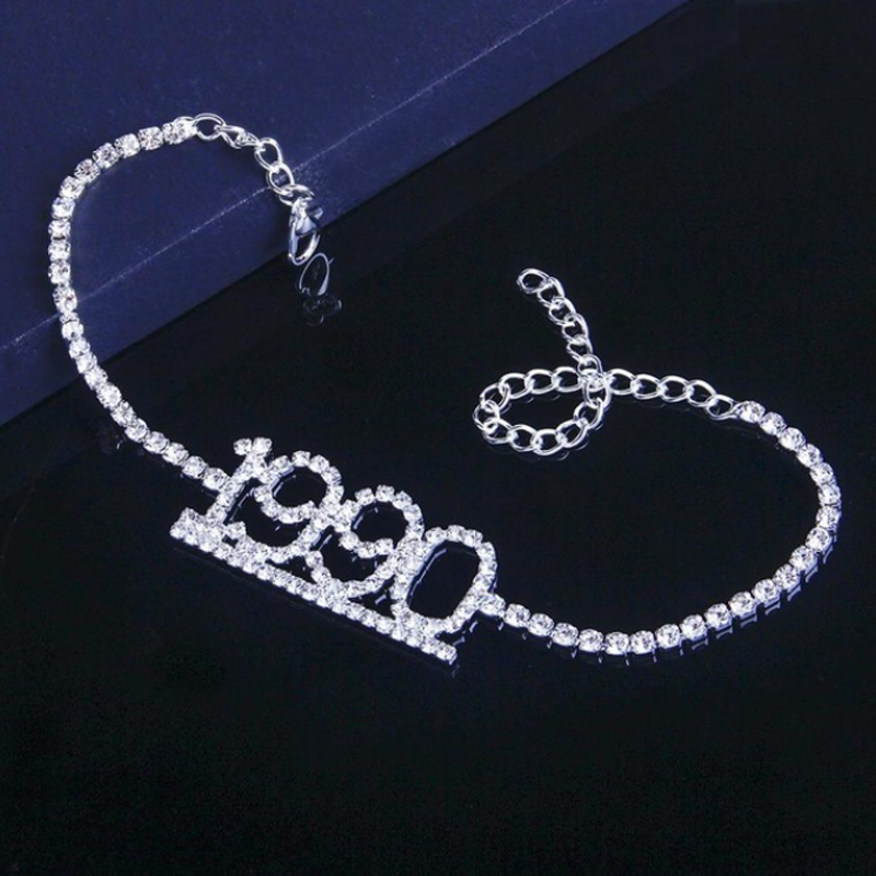 Exquisite Diamant Fußkettchen