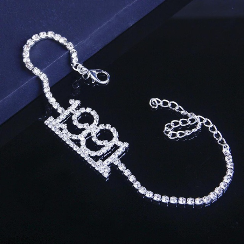 Exquisite Diamant Fußkettchen