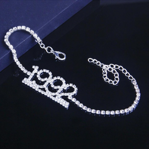 Exquisite Diamant Fußkettchen