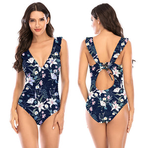 Sommer Damen Sexy einteiliger Badeanzug
