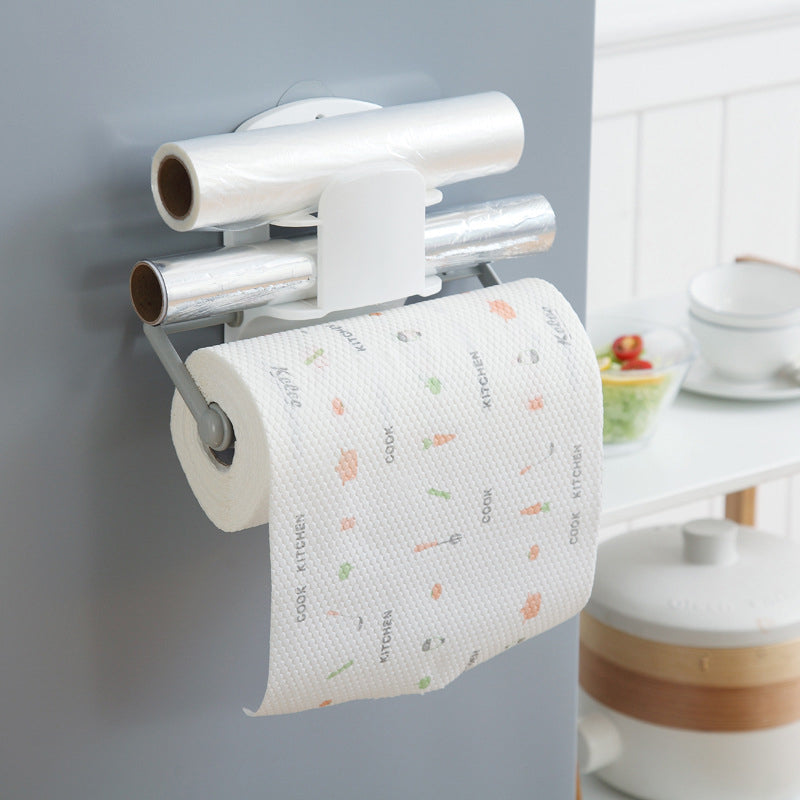 Multifunktionales verstellbares Frischhaltefolien- und Rollenpapierregal