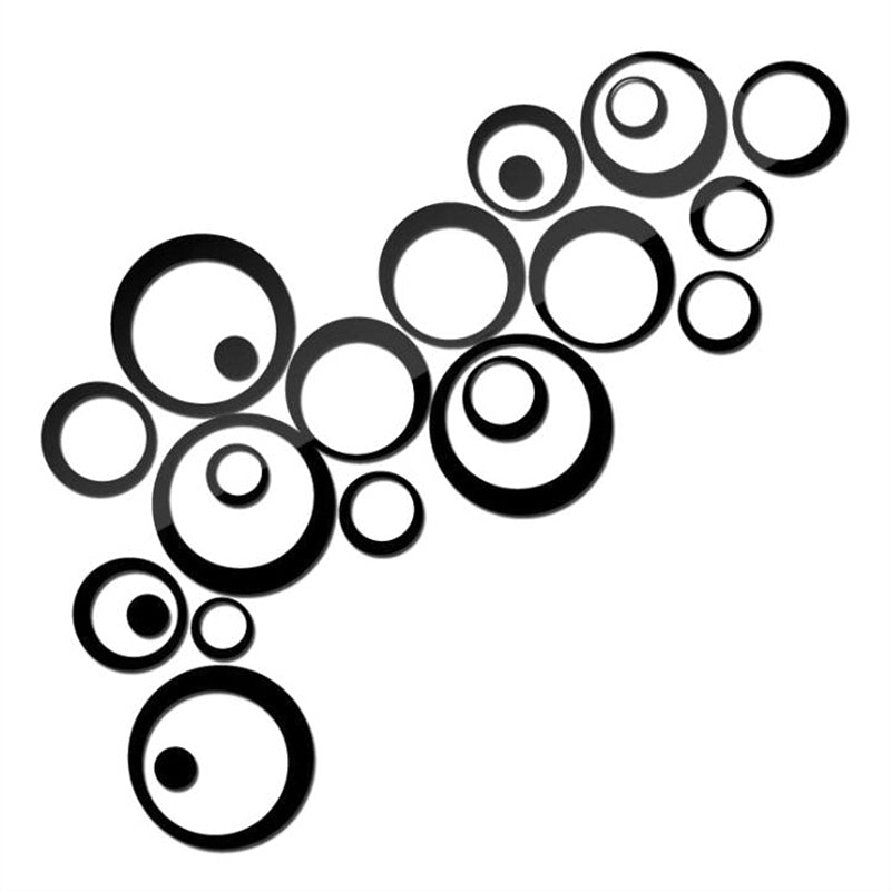 Wand- / Spiegelaufkleber - Kugeln, 24 Stück
