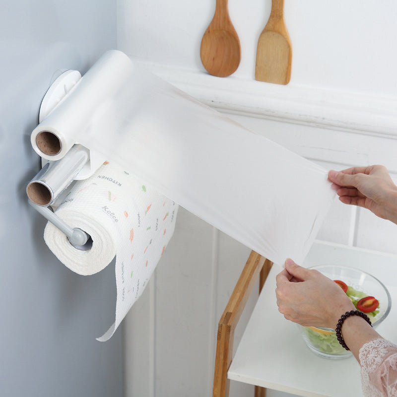 Multifunktionales verstellbares Frischhaltefolien- und Rollenpapierregal
