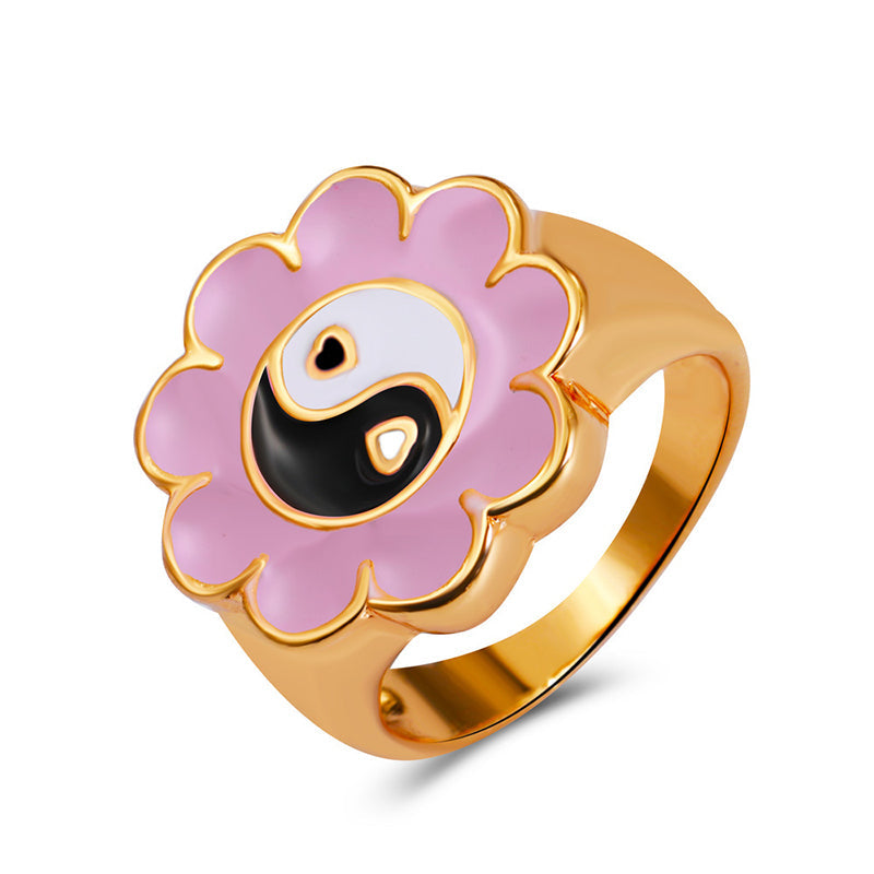 Damen Yin-Yang-Blumenring