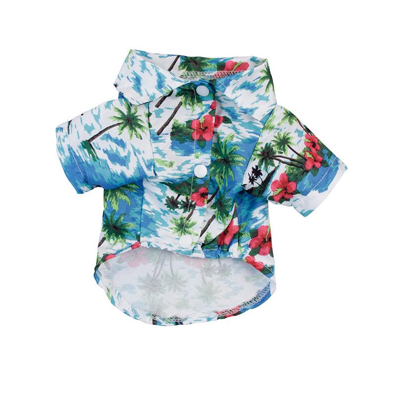 Haustierkleidung im hawaiianischen Stil
