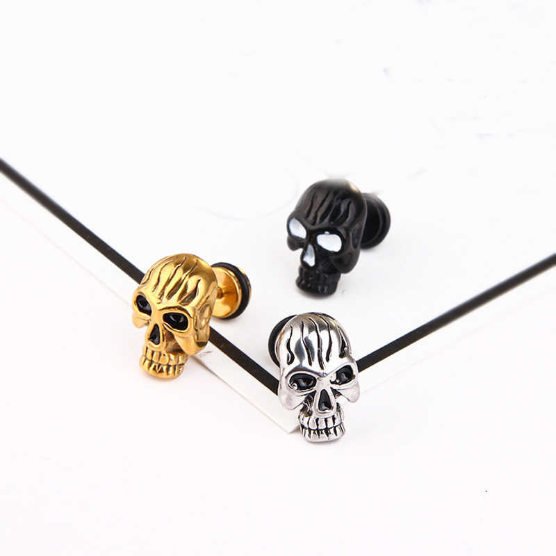 Vintage Totenkopf Ohrstecker