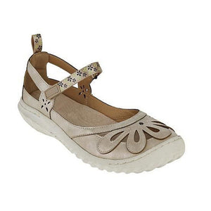 Abgerundete atmungsaktive flache Sandalen