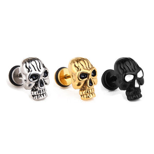 Vintage Totenkopf Ohrstecker