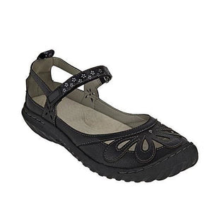 Abgerundete atmungsaktive flache Sandalen