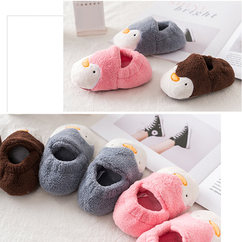 Pinguin-Hausschuhe aus Baumwolle für Babys