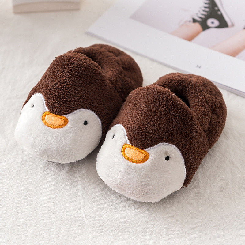 Pinguin-Hausschuhe aus Baumwolle für Babys