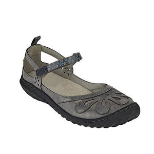 Abgerundete atmungsaktive flache Sandalen