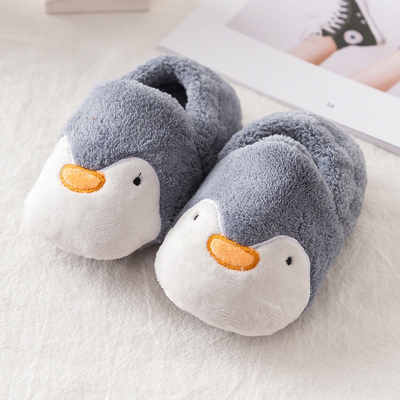 Pinguin-Hausschuhe aus Baumwolle für Babys