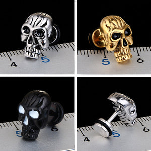 Vintage Totenkopf Ohrstecker