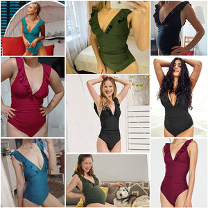 Sommer Damen Sexy einteiliger Badeanzug