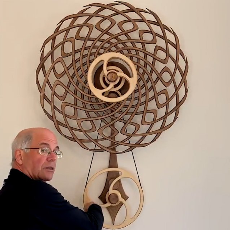 3D rotierende kinetische Energie Windmühle
