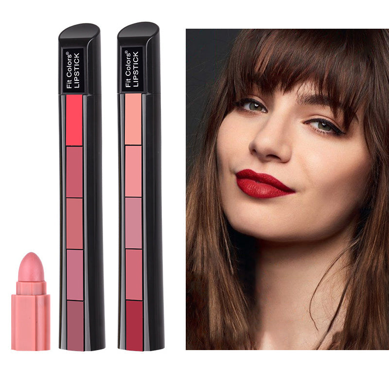 Matter 5-Farben-Lippenstift