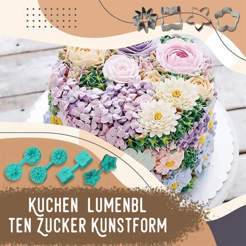 Kuchen Blumenblüten-Zucker-Kunstform