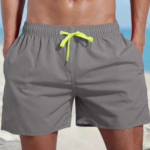 Einfarbige Wasserdichte Strandshorts für Herren
