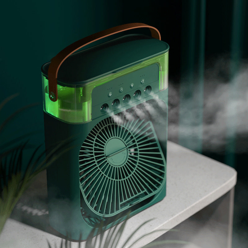 Tragbarer Klimaanlagenventilator + Luftbefeuchter