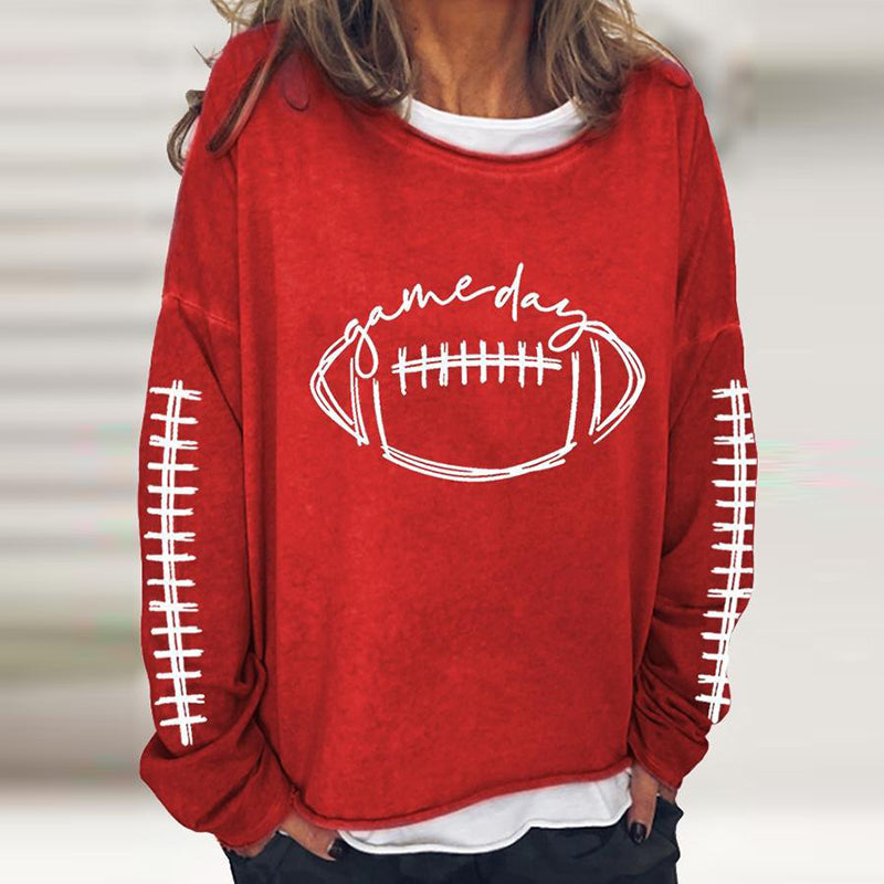 Lässiges Rugby-Sweatshirt mit Rundhalsausschnitt