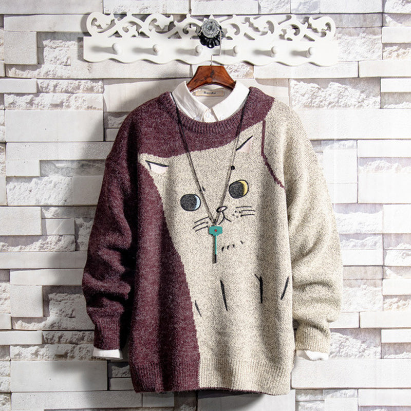 Starrende Katze Pullover