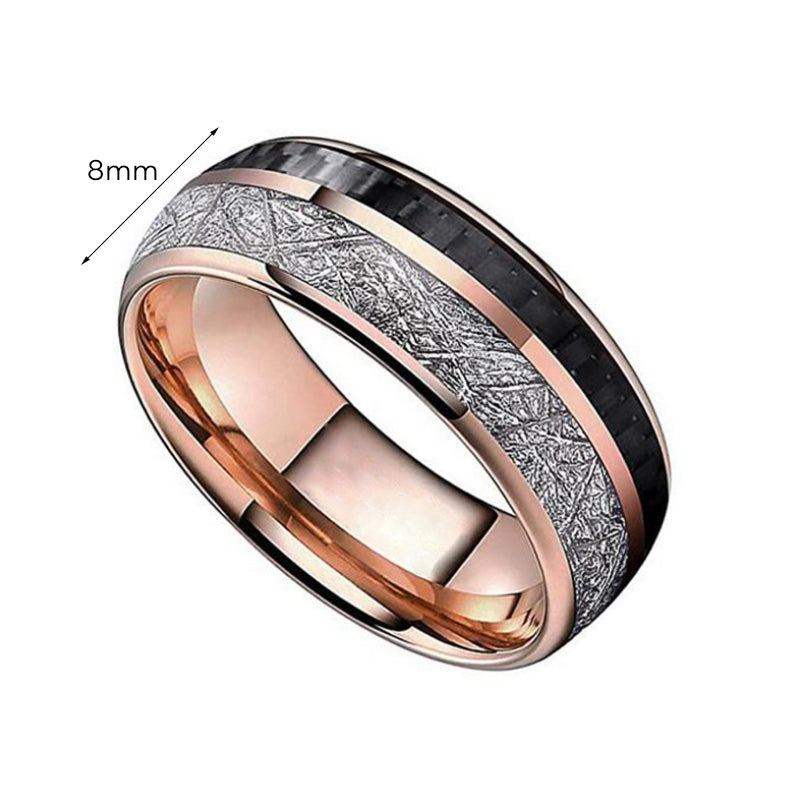 Zweifarbiger Ring aus Edelstahl