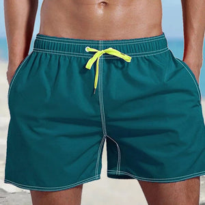 Einfarbige Wasserdichte Strandshorts für Herren