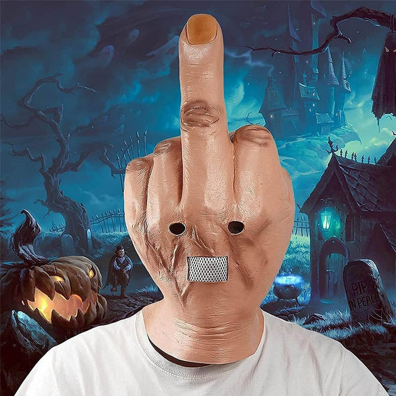 Mittelfinger Halloween Maske